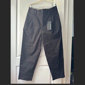 NWT Neil Barrett Black Gabardine Tapered Trousers pants